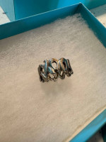 Genuine Tiffany Sterling Silver Hugs and Kisses Ring