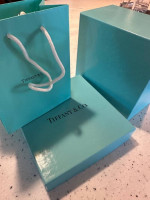 Genuine Tiffany Sterling Silver Hugs and Kisses Ring