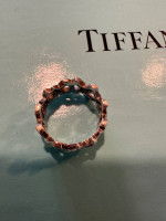 Genuine Tiffany Sterling Silver Hugs and Kisses Ring