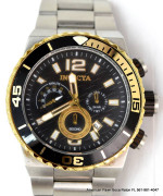 Invicta Pro Diver Chronograph Black Dial Stainless Steel Men's Watch 1