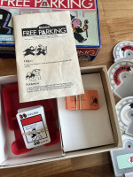 Vintage Free Parking board game, 1988 Parker Bros feed the meter