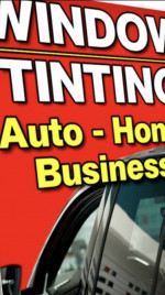 Store front window tint BUSINESS TINTING HOME CAR RV flatglass shops
