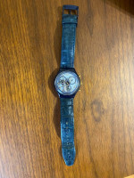 1991 Blue Swatch Chronograph Watch