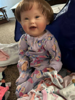 Down syndrome baby reborn girl doll bundle