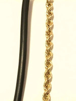 18 kt gold rope chain, 20 grams 22 length