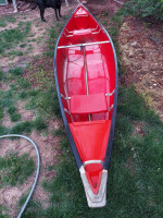 Coleman 15' fiberglass canoe