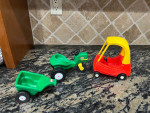 Little Tikes Miniature Tractor Trailer and Cozy Coupe