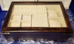 New Deehes Wood Jewelry Box, 2 Layer