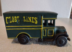 Vintage Globe Lines Cast Iron Moving Storage Delivery Truck