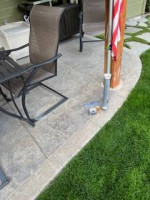 RV Telescoping Flagpole with Flag - Nice Condition