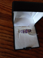 NEW Size 8 Sterling Silver with Genuine Amethyst Ring