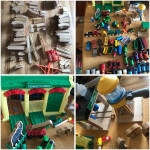 Large Variety of wood trains and tracks Thomas Brio Etc