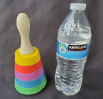 1950’s Ring-a-Bell Safe Play Nursery Stacking Shapes Sorting Rattle