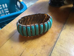 Fritari faux turquoise bracelet