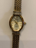 VINTAGE LADIES ANNE KLEIN NY DIAMOND SWISS WATCH