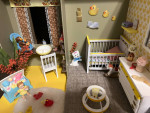 Doll House Furniture for Baby’s Room (Nursery) and all decorations inc