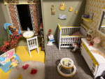 Doll House Furniture for Baby’s Room (Nursery) and all decorations inc