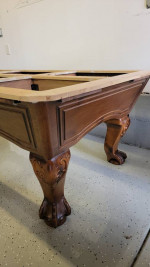 Complete 7' DLT Pool Table and Cue Stick Side Table