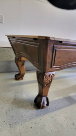 Complete 7' DLT Pool Table and Cue Stick Side Table