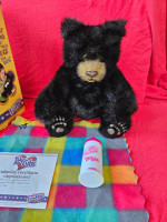 2004 Fur Real Luv Cubs Black Bear Interactive Toy Complete with Box