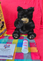 2004 Fur Real Luv Cubs Black Bear Interactive Toy Complete with Box