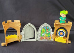 Retired Fisher Price Little People Robin Hood Pop Open Castle Toy