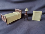 Renwal Dollhouse Miniature 4 Piece Bedroom Set Lot