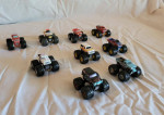 Lot of 12 MONSTER TRUCKS and PULLING TRACTORS - Micro Machines