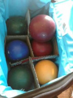 Sport-crafts Bocce Lawn Bowling game. With Targets