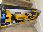 Bruder Truck MAN TGA Low Loader with Backhoe
