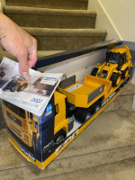 Bruder Truck MAN TGA Low Loader with Backhoe