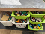 Lego table & legos