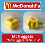 1990 McDino Changeables Mcdonald's Happy Meal Toys Set Of 8