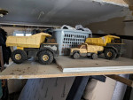 Tonka trucks 3 trucks and a crane