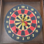 Golden Clipper 1805 Wall Mount Dartboard Cabinet Set