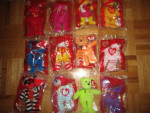 2004 Complete Set 25th Anniv. Beanie Bears