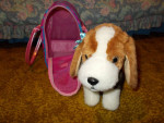 “Pucci Pups” – Beagle Puppy with Carrier Bag
