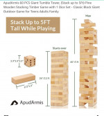 Giant Jenga - stacks to over 5’