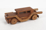 Vintage Hand Made Wood Car by Joe Nieto 9" Long, Rolls, Signed