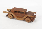 Vintage Hand Made Wood Car by Joe Nieto 9" Long, Rolls, Signed