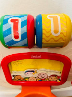 Toddler Toys-Guitar, wood maze, basketball dunk toy. Like NEW!!