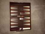 Vintage Backgammon Travel Set Games