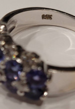 Tanzanite 💜 Diamond Ring - 14kt