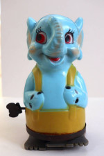 Vintage Wind-up Elephant 1960's Works
