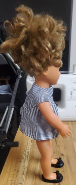 Pleasant Company American Girl Doll 18” Brown Hair Eyes Blue Clothes