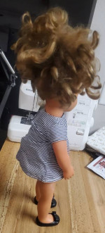 Pleasant Company American Girl Doll 18” Brown Hair Eyes Blue Clothes