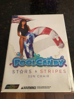 New Inflatable Pool Chair - Patriotic Stars & Stripes