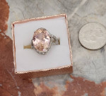 Pretty in Pink Sterling Silver Ring