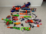 Huge lot of Nerf toys