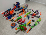 Huge lot of Nerf toys
